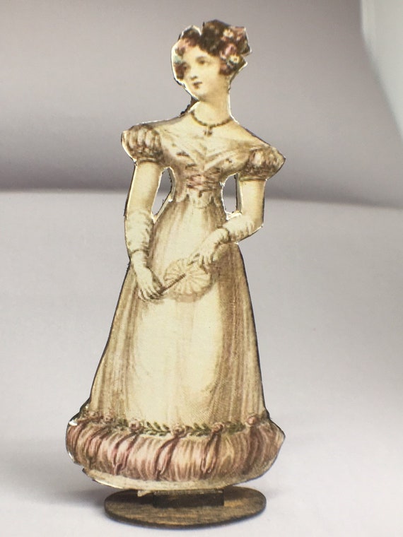 The Victorian Rose Lady Miniature Dollhouse Picture