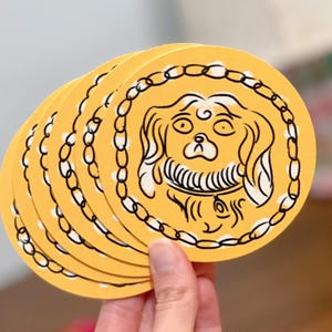 Set of 6 Staffordshire Dog Drink Coasters