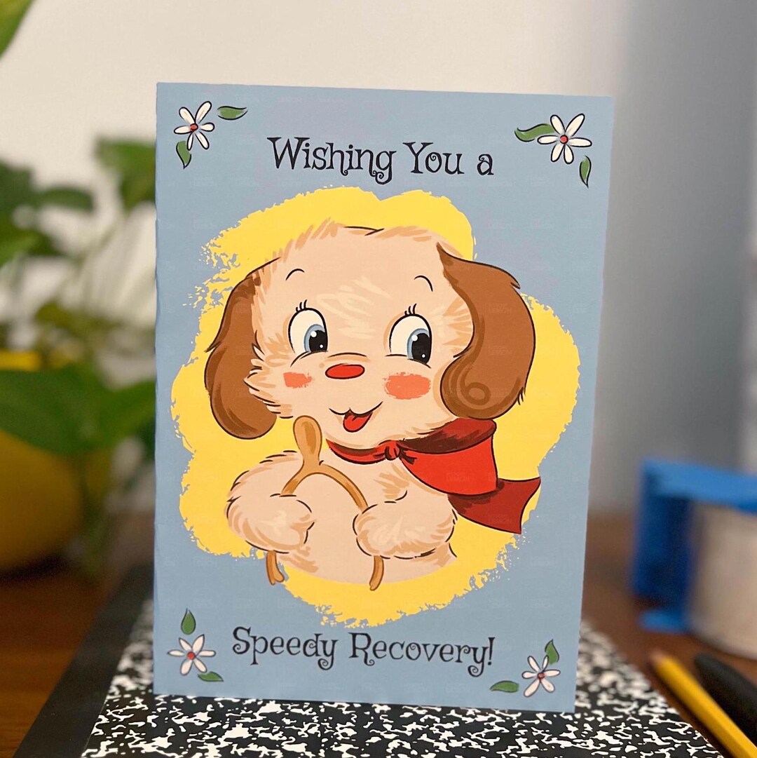 Wishing You a Speedy Recovery Greeting Card (printable PDF & PNG) - Etsy