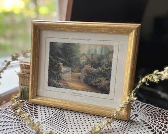 Hidden Cottage Thomas Kinkade Framed Wall Art Prin