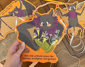 Bats Educational Series Paper Décor (Printable PDF & PNG)