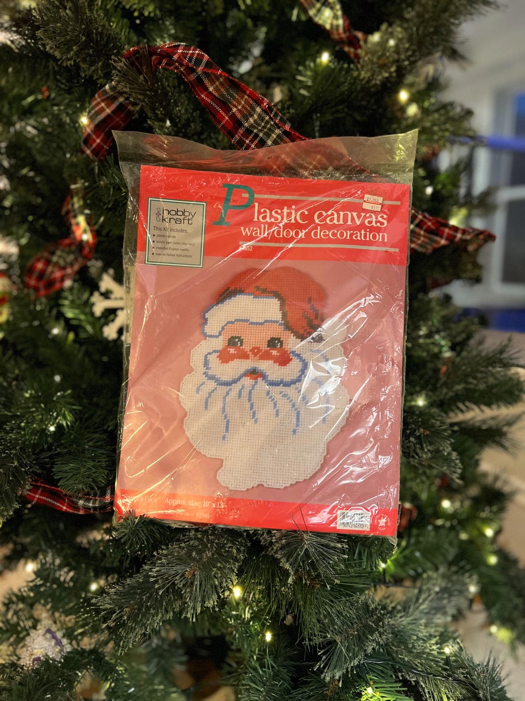 Vintage Needlecraft Kit Santa's Face - Etsy