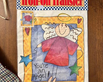 Vintage Gick Crafts “You’re an Angel” Iron-On Fashion Transfer