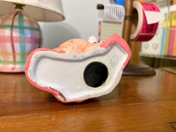 Vintage Happy Chalk Ware Clown Bank - Etsy