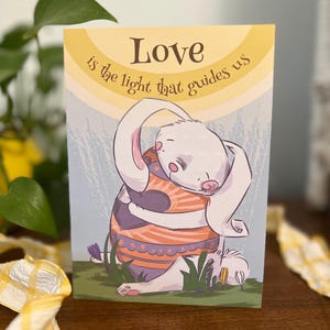 Love is the Guiding Light Osterkarte Grußkarte (PDF & PNG)