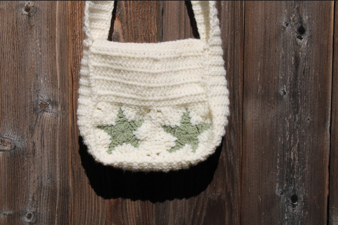 Crochet Star Messenger Bag Etsy