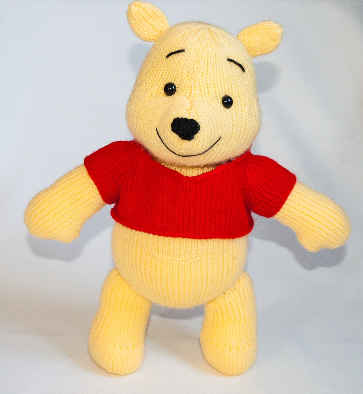 Knitting Pattern Winnie the Pooh Knitted toy / doll / teddy Etsy