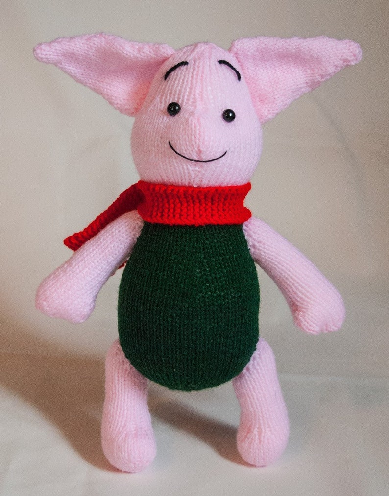 Knitting Pattern Disney Piglet Winnie the Pooh Knitted Toy Etsy