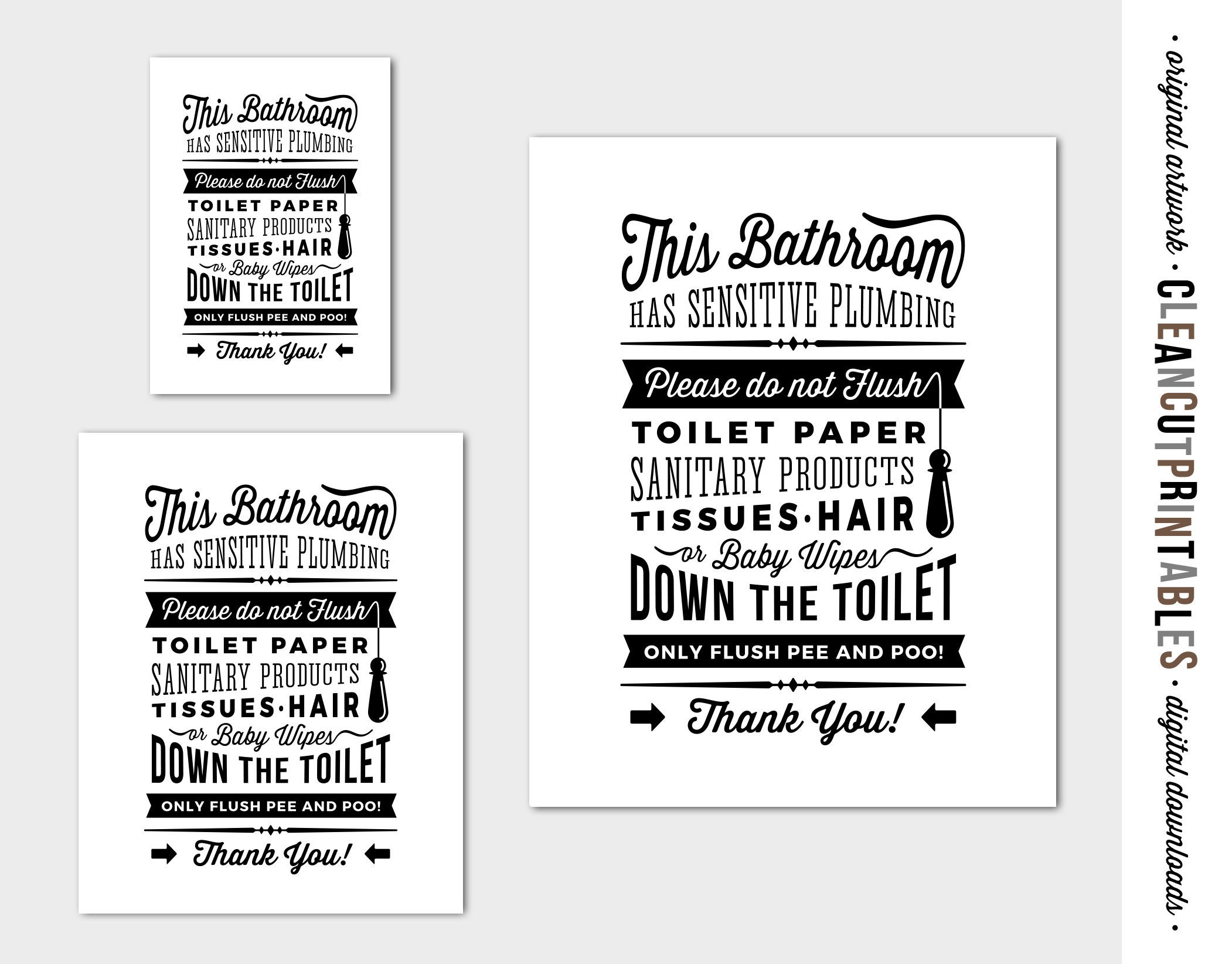 Cartello per bagno Sensitive Plumbing Flush Only, Not Hopes & Dreams, 15 x 20 cm, pronto da appendere, finitura di alta qualità, durevole (1