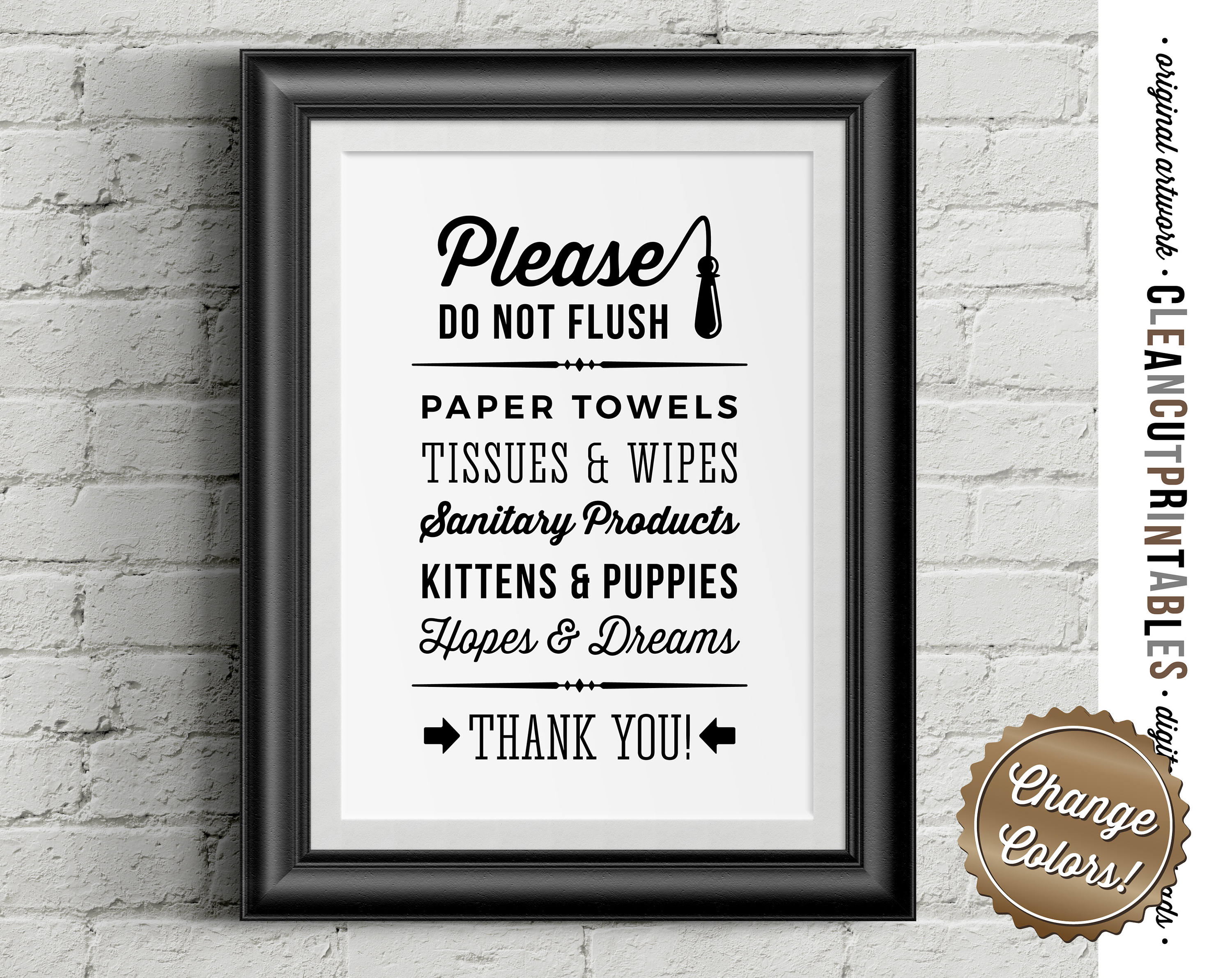 Do Not Flush - Etsy