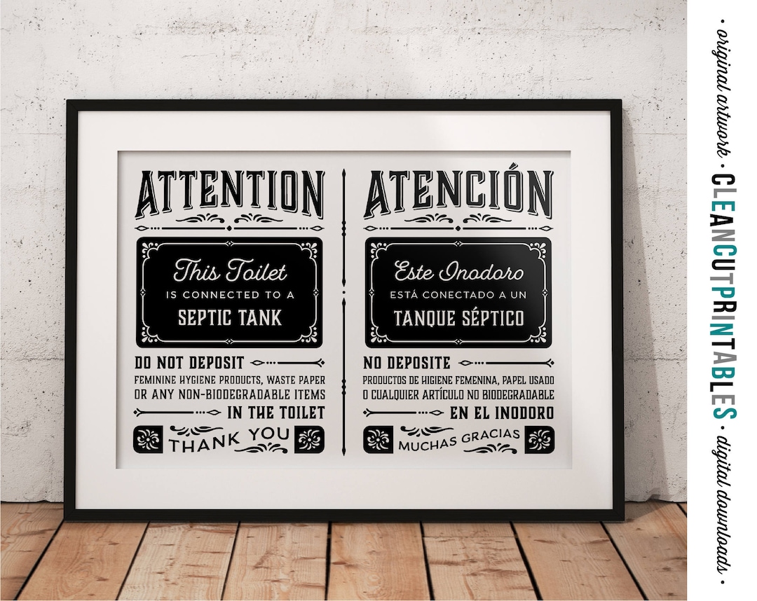 Targa In Metallo Vintage “This House Uses A Septic System” – 20x30 Cm – Decorazione Da Parete Per Giardino E Garage - 4