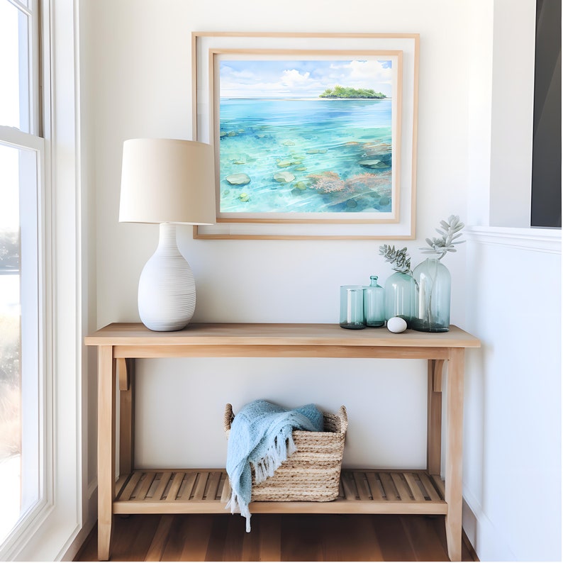 Bimini Bahamas Watercolor Digital Wall Art, Bahamas Watercolor Print Etsy