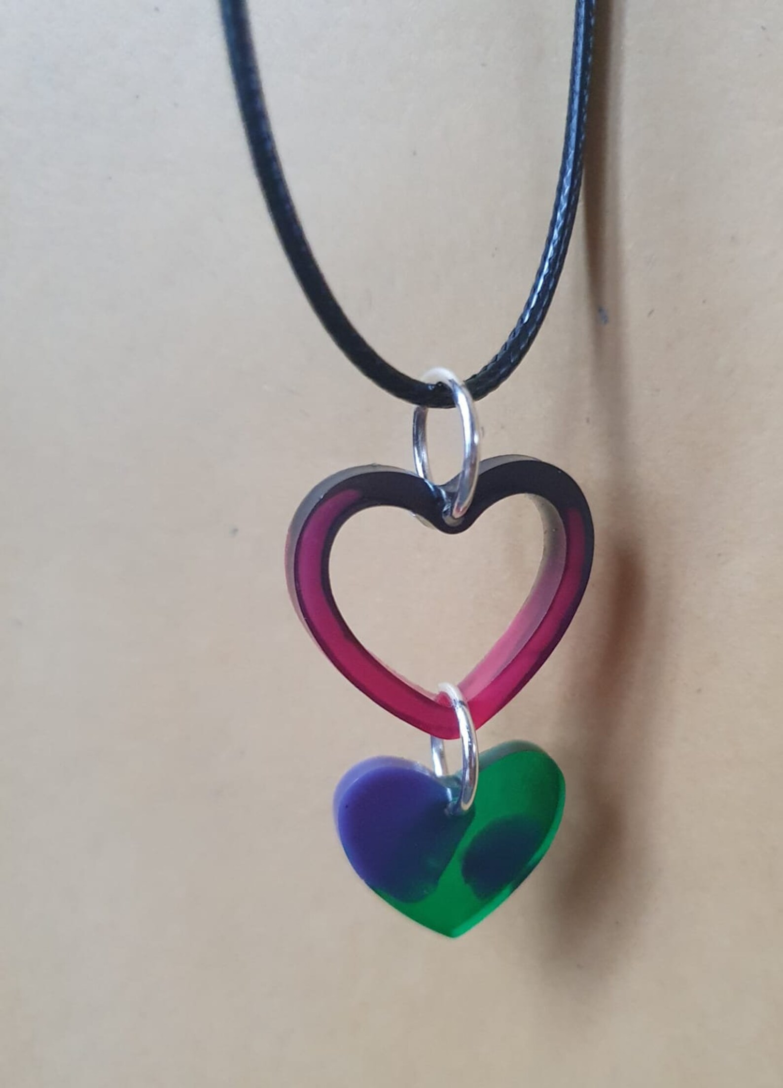 Handmade resin charm necklace Etsy