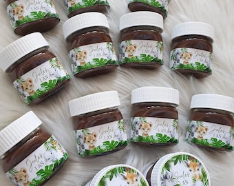 mini pot nutella  personnalisés , anniversaire enfant , mariage , baby shower