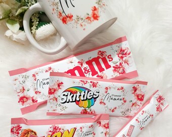 Tazza gourmet personalizzata, confezione regalo, regalo di compleanno, regalo per la madrina, regalo d'amore, regalo per la mamma, regalo per l'insegnante, confezione regalo per la tata, tema a scelta
