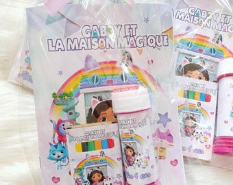 Personalisiertes Malbuch und Buntstiftset - personalisiertes Gastgeschenk - Geburtstag - Kinderfeste