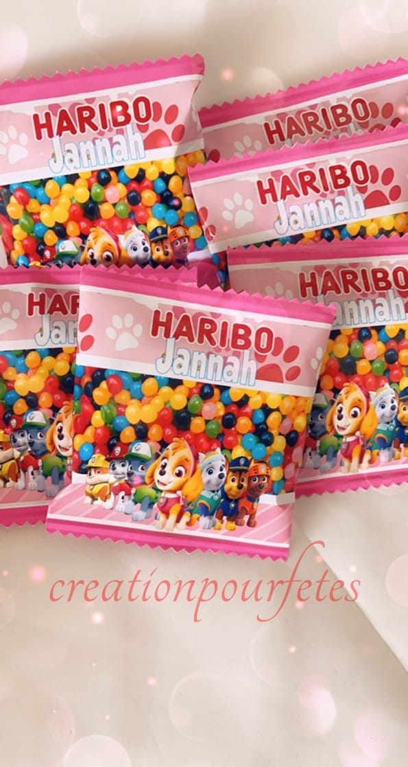 Mini sachet bonbon haribo dragibus personnalisé pour Etsy
