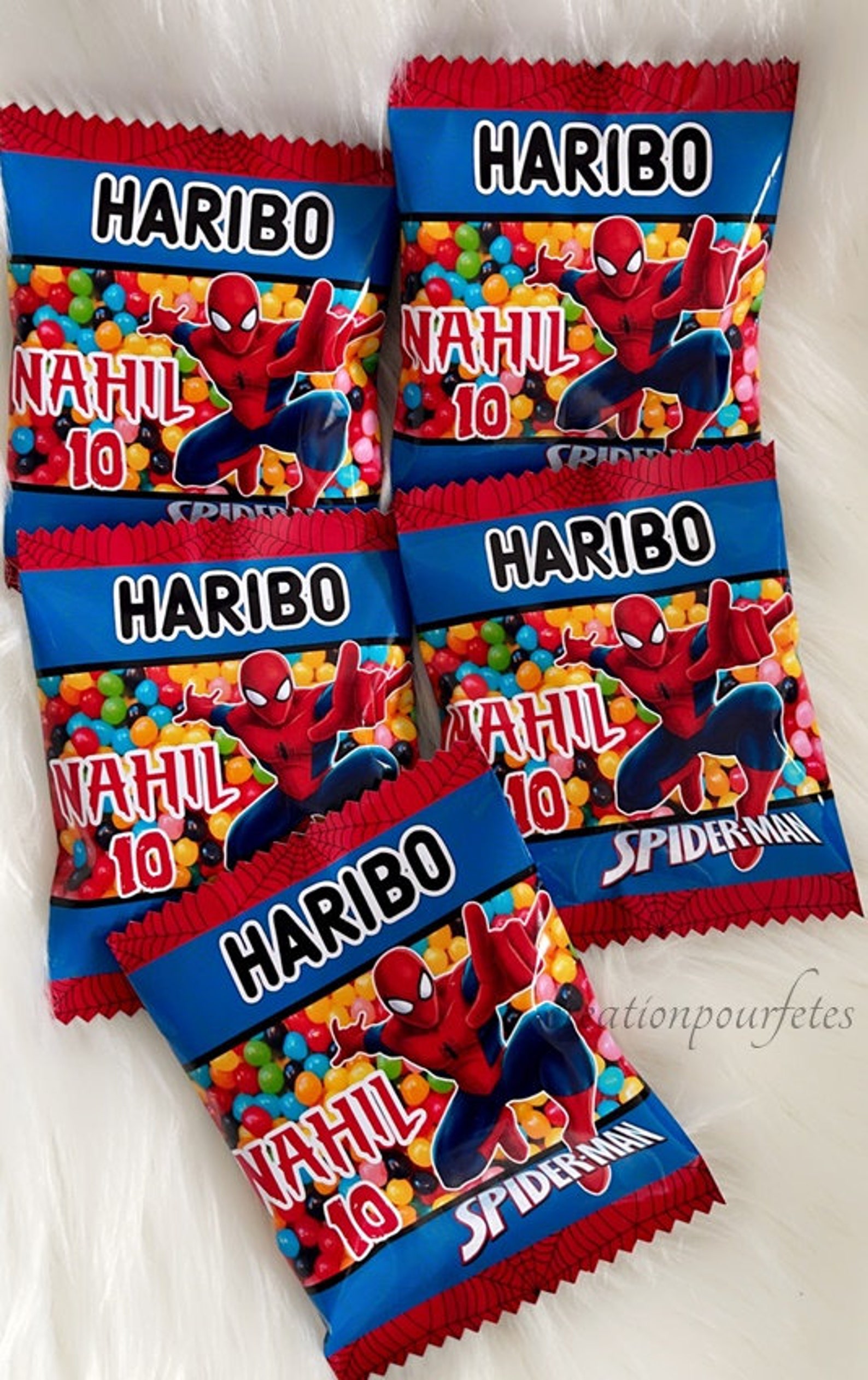 Mini sachet bonbon haribo dragibus personnalisé pour Etsy