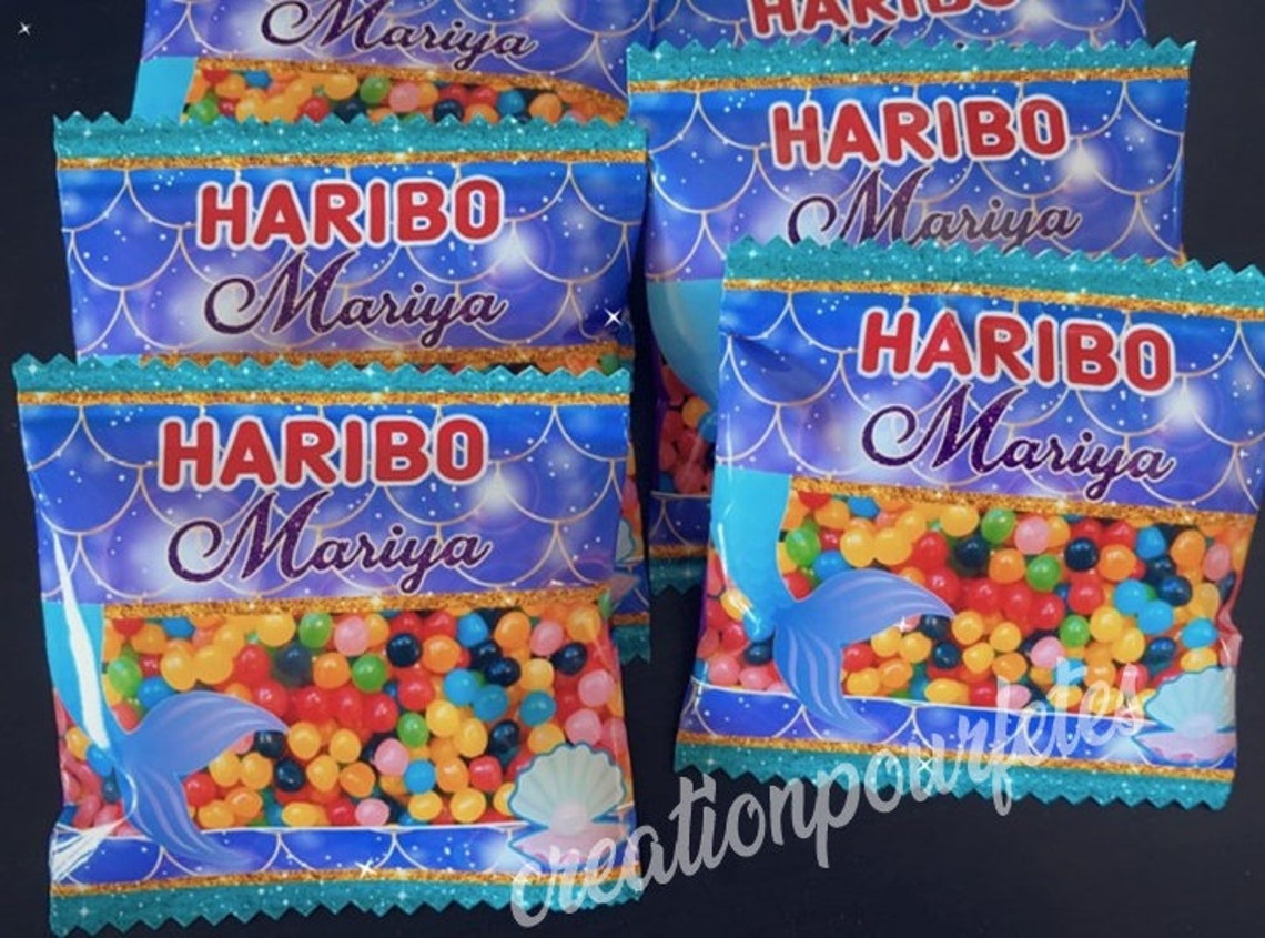 Mini sachet bonbon haribo dragibus personnalisé pour Etsy
