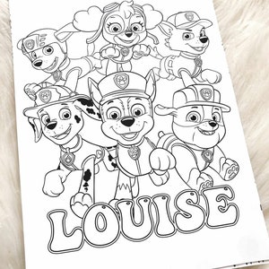 Personalized coloring sheet, theme of your choice, A4 format