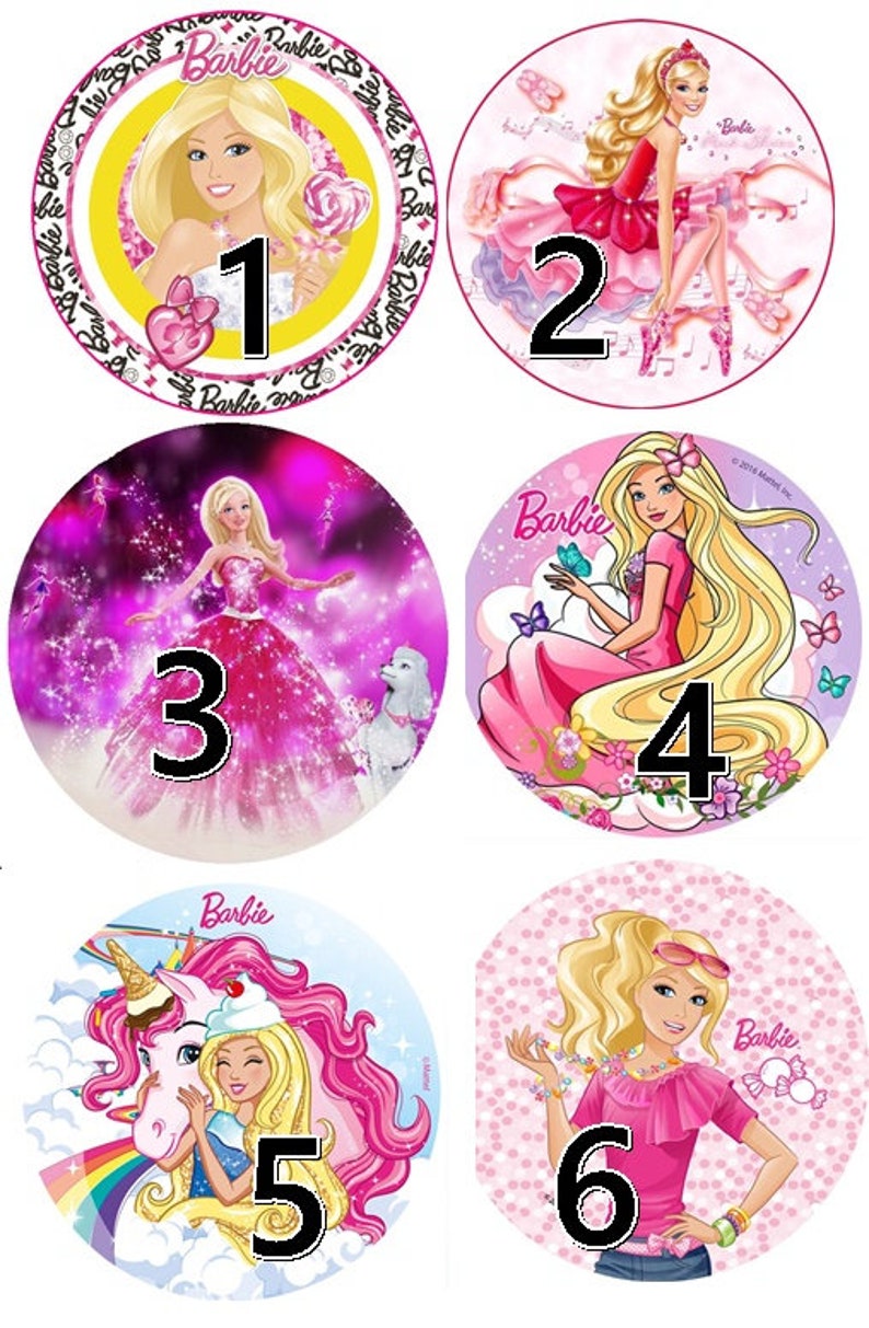 Impressions Comestibles Azyme Ou Sucre Personnalisees Barbie Etsy Impressions Comestibles Azyme Ou Sucre Personnalisees Barbie Etsy