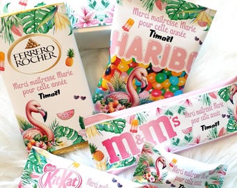 Box gourmande personnalisée fin d'année, coffret cadeau fin d'année, box cadeau maitresse, maitre, atsem, nounou, idée cadeau fin d'année