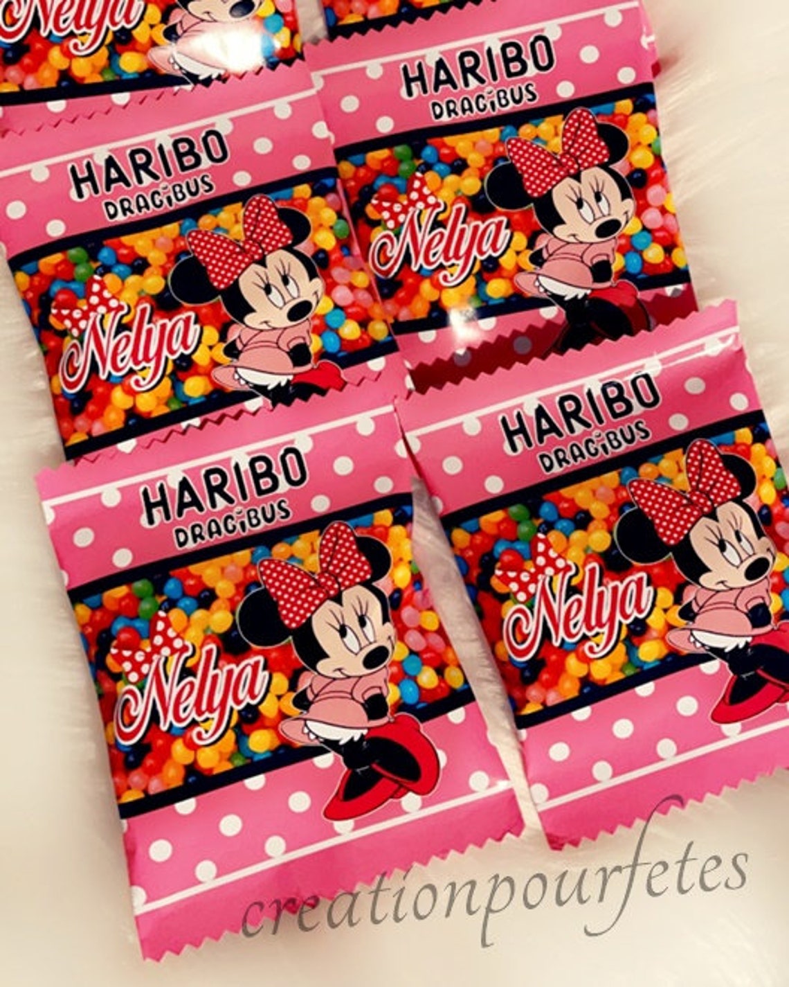 Mini sachet bonbon haribo dragibus personnalisé pour Etsy