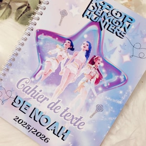 Cahier de texte pour enfant  personnalisé ( thème au choix)