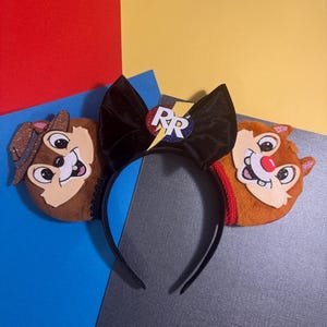 Diadema con orejas de ratón de Disney inspirada en Chip y Dale Rescue Rangers