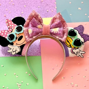 Minnie Mouse & Daisy Duck Best Friends Bestie Inspired Disney Mouse Ears Headband