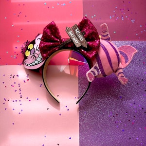 Cheshire Cat This Way That away Smile Mad Wonderland Inspired Disney Mouse Ears Headband