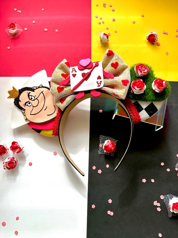 Custom Made- Red Rose Mouse Ears Headband Red Rose Minnie Ears - Etsy main image 4
