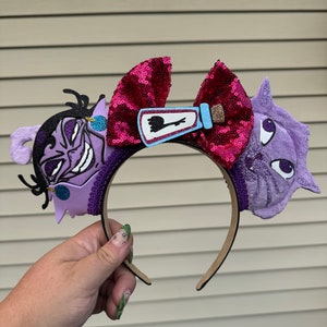 Yzma Cat Evil Sorceress Villain Emperors New Groove Inspired Disney Mouse Ears Headband