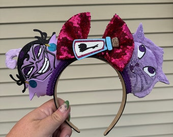 Yzma Cat Evil Sorceress Villain Emperors New Groove geïnspireerde Disney Mouse Ears-hoofdband