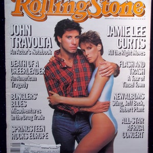 Jamie Lee Curtis John Travolta Vintage Rolling Stone - Etsy