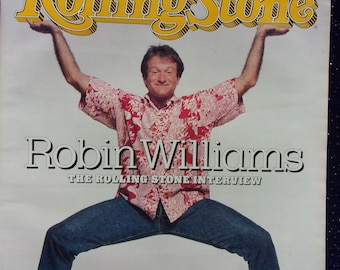 Robin Williams- Vintage 80's Rolling Stone Magazine 1988- Issue 520-Rolling Stone Interview-Collectible Movie Star Memorabilia-No Label