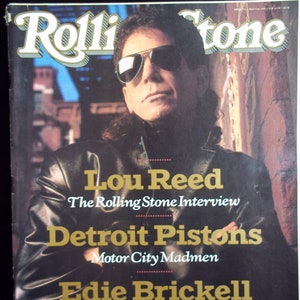 Lou Reed-Vintage 80's Rolling Stone Magazine 1989- Issue #551-Rock N Roll Memorabilia- Collectible Music Magazine- No Mailing Label
