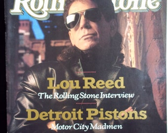 Vintage Rolling Stone Magazine - Lou Reed Cover - 1989 Issue #551 No Label
