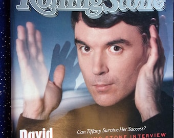 David Byrne Rolling Stone Magazine 1988 Issue 524 Collectible Rock Memorabilia