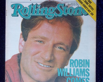 Robin Williams- vintage 80's Rolling Stone Magazine 1982- Numéro 378- Robin Williams Photos- Movie Star Memorabilia- Collectible Magazine