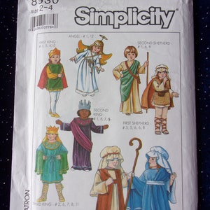 Simplicity Nativity Costumes Sewing Pattern 8930: Child & Adult Sizes
