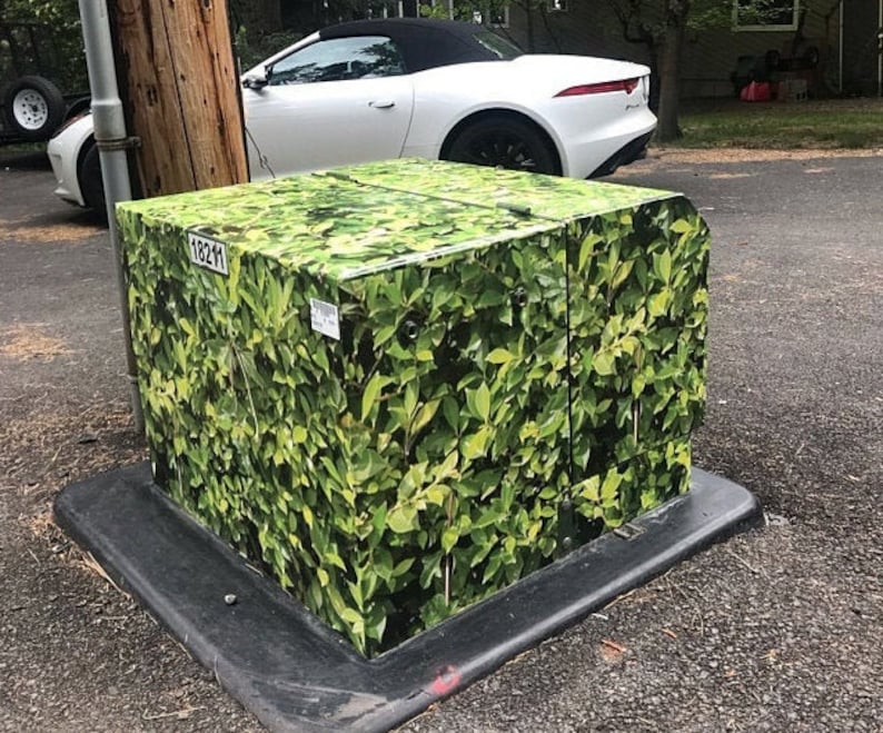 Hide That Utility Box With Our Bush Wrap Etsy