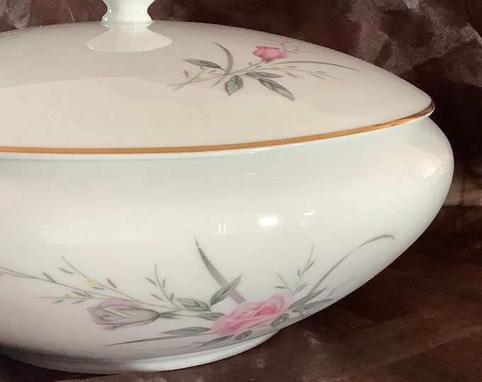 Golden Rose Fine China Made in Japan Serving Bowl Etsy
