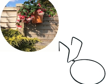 Fence Plant Pot Hangers: Galvanized Steel, Vertical Garden, Set of 6
