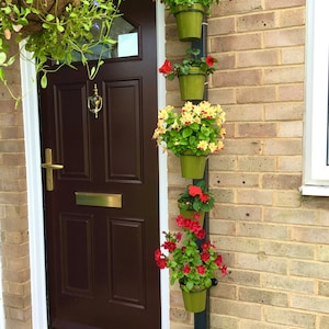 Plant Pot Hanger Rings: Vertical Garden Decor, Fits Drain Pipes (6-Pack)