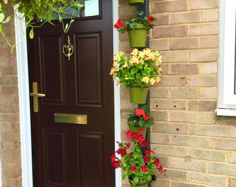Plant Pot Hanger Rings: Vertical Garden Decor, Fits Drain Pipes (6-Pack)