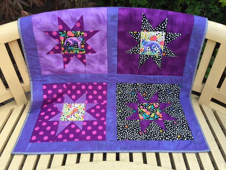 Tula Pink Cot Quilt/lap Quilt Etsy