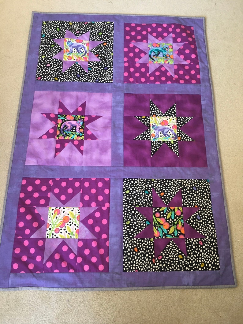 Tula Pink Cot Quilt/lap Quilt Etsy