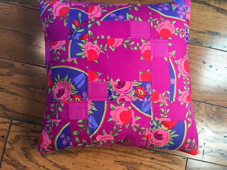 Kaffe Fassett designer throw cushion handmade by | Etsy