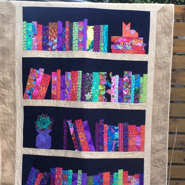 Bookcase/library quilt/ wall hanging